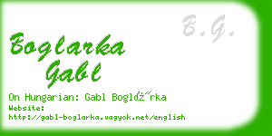 boglarka gabl business card